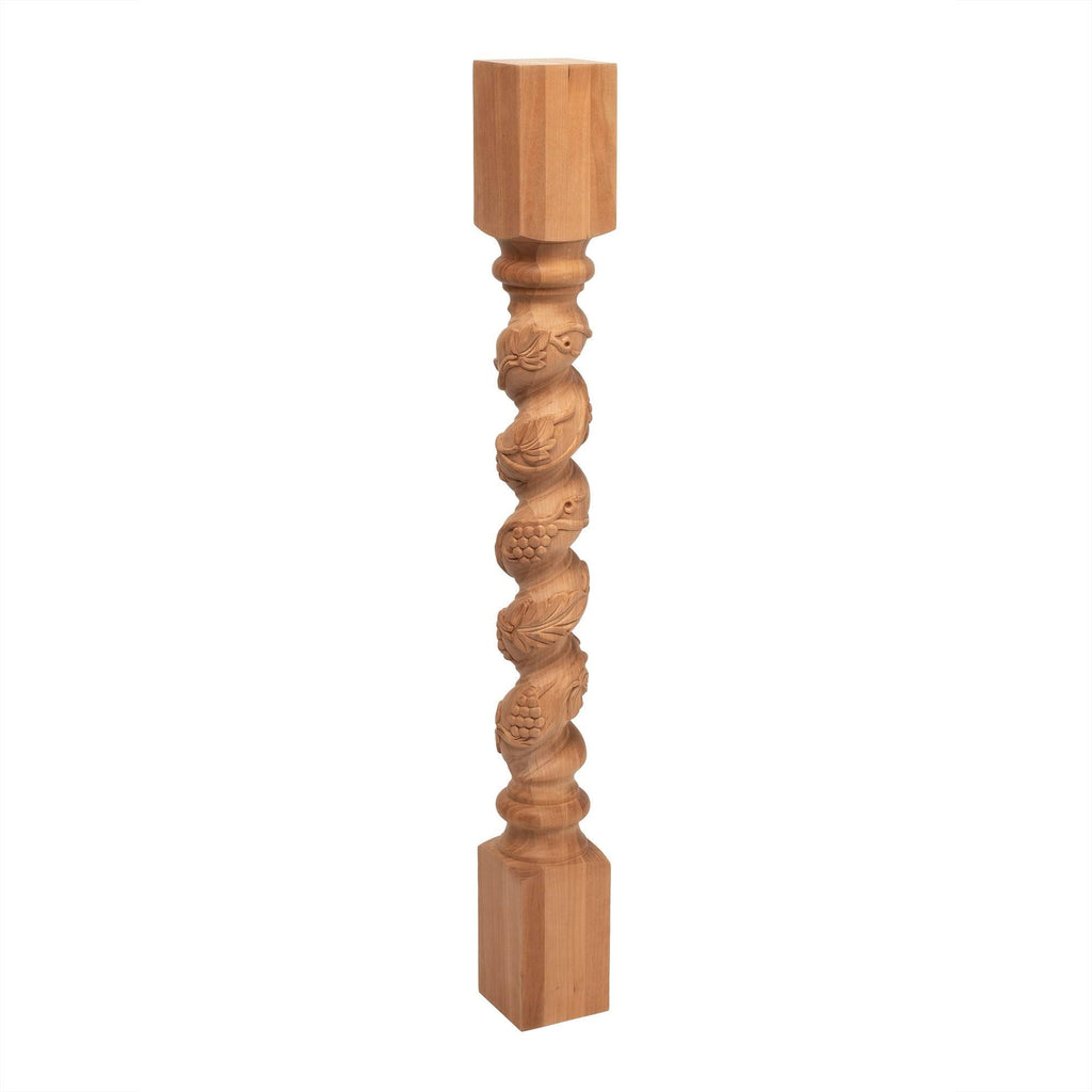 Unfinished Solid Cherry Kitchen Island Leg O5400