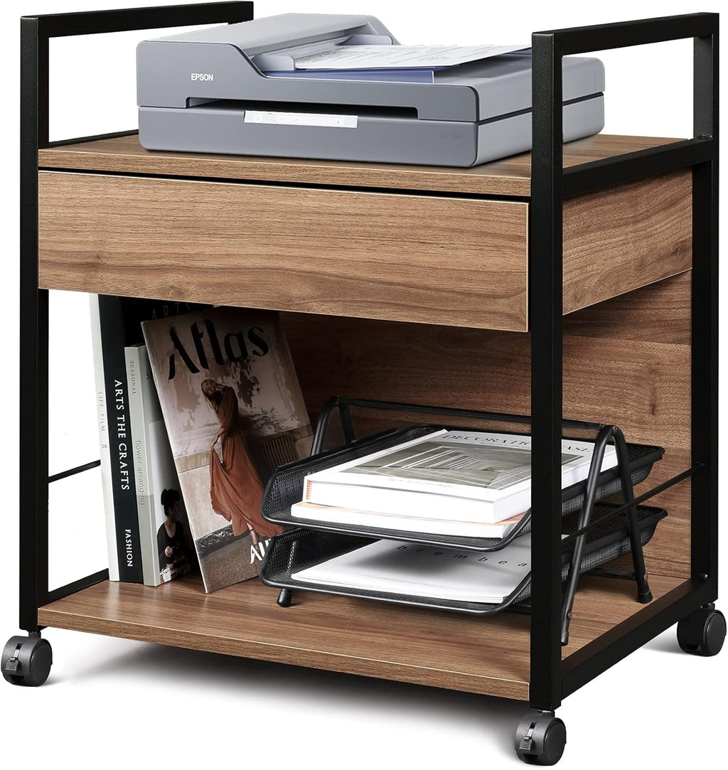 Mobile Printer Stand with Storage Drawer M859