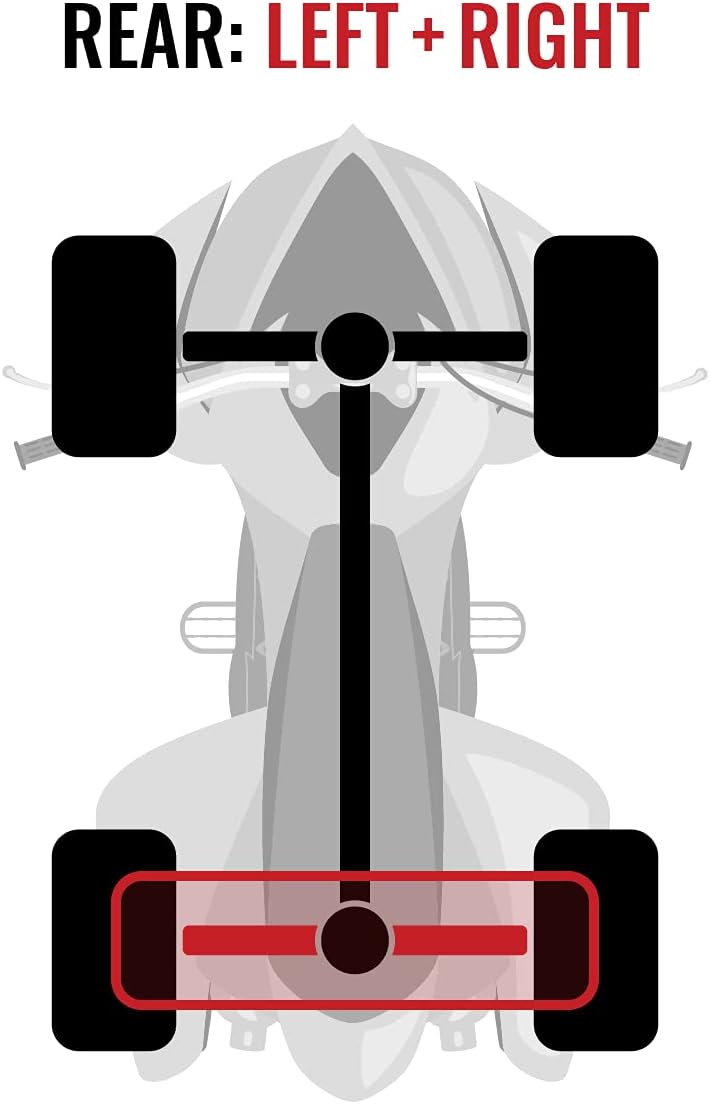 Rear Left Right Axles Pair for Can-Am Maverick 1000 4X4 Q31808