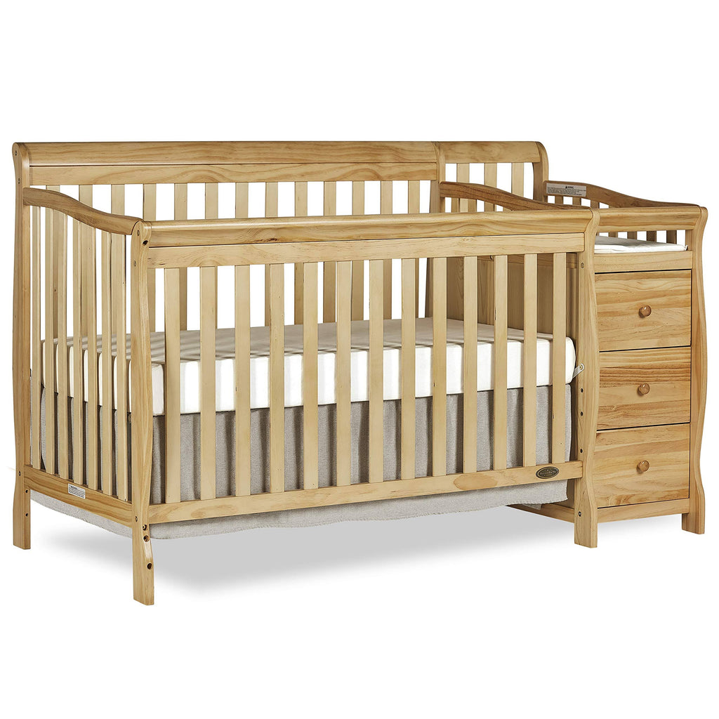 5-in-1 Convertible Crib with Changer - Natural J586