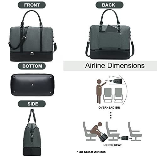 Travel Weekender Bag with Shoe Compartment X29457
