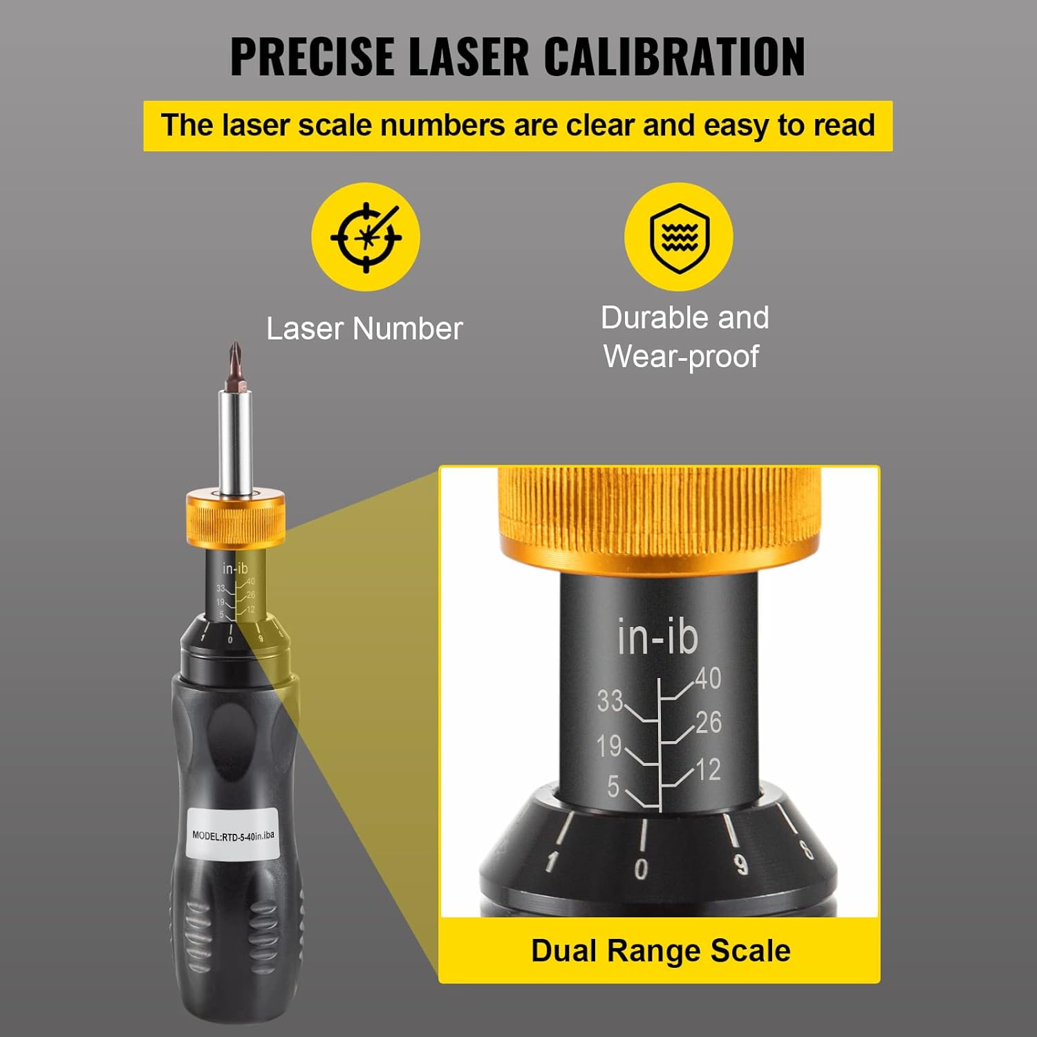 1/4 Drive Adjustable Torque Screwdriver with Bits & Case L778