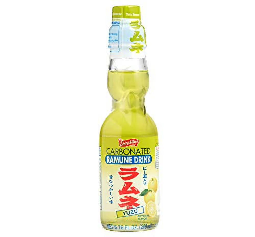 Yuzu Flavor Marble Soda, 6.76 oz. Bottles (Pack of 6) P158