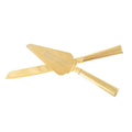 Goldtone Cake Serving Set 2 pc. J43582