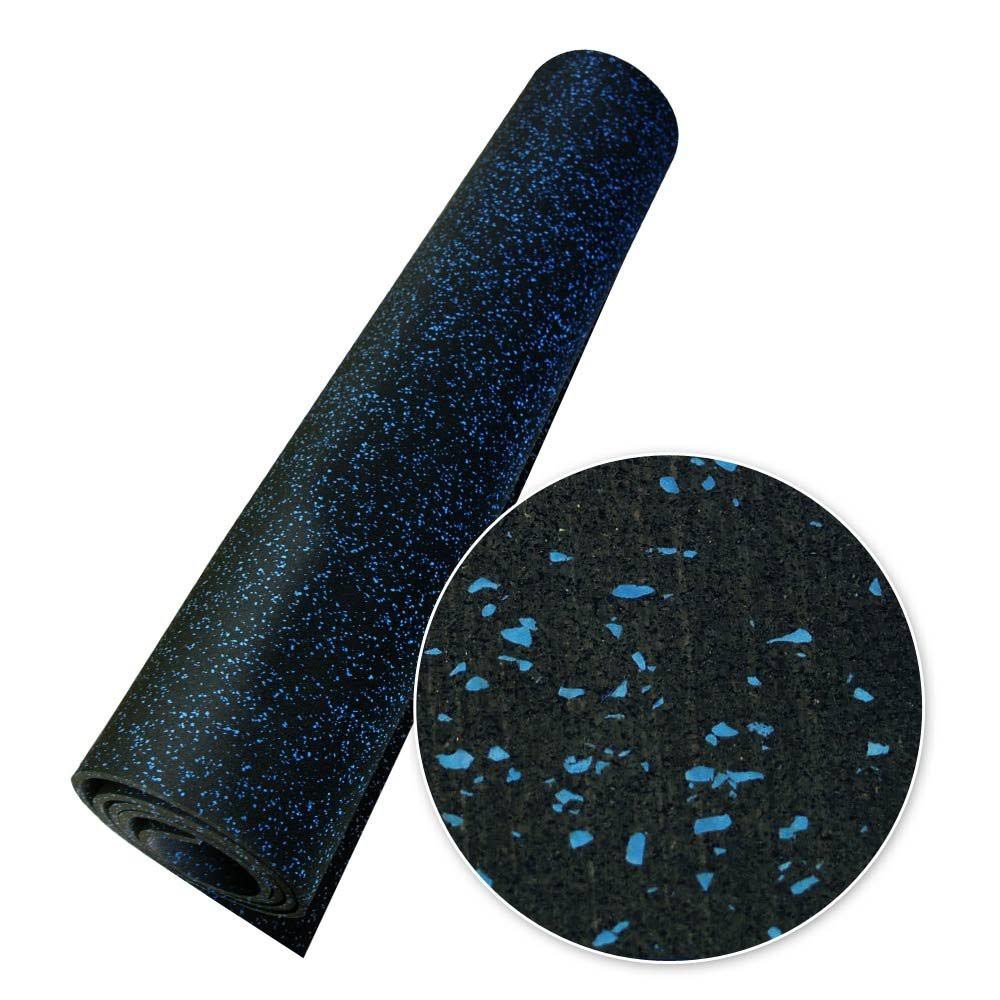 3/16 in. x 4 ft. x 5 ft. Blue Dot Rubber Flooring U986814