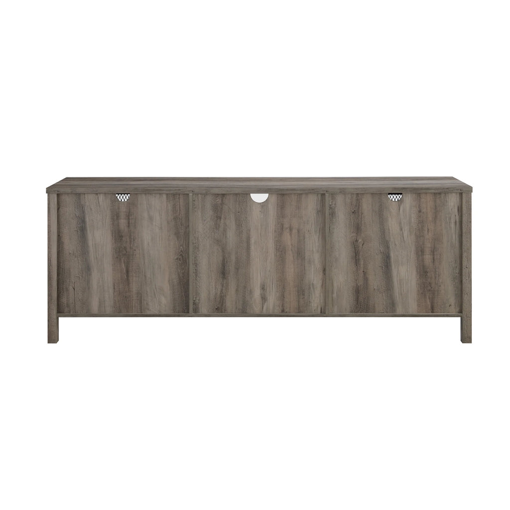 Grey Wash Sliding Door TV Stand H269794