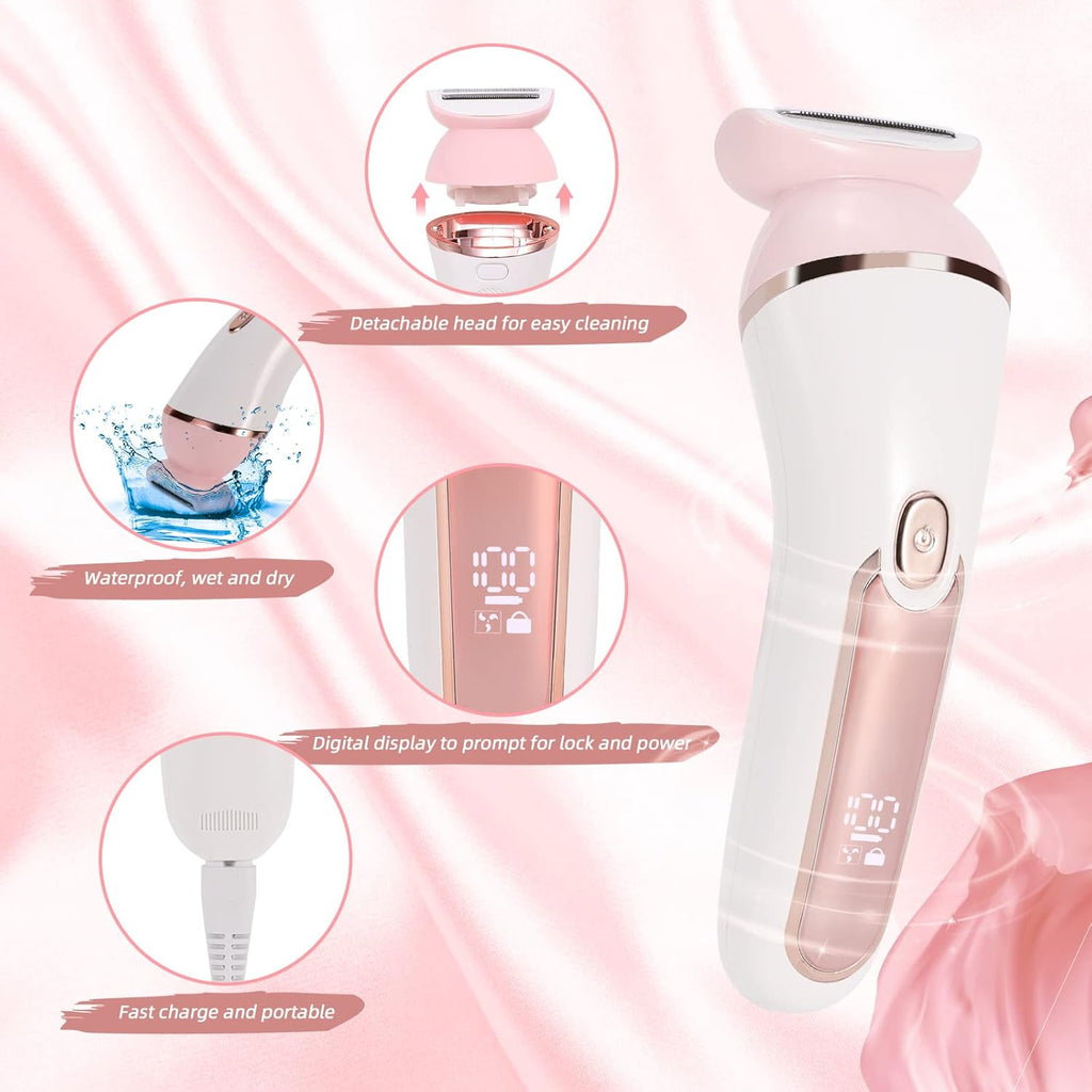 2-in-1 Rechargeable Electric Shaver for Women Z51092