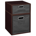 Truffle/Grey Storage Set with Foldable Storage Bins L7152