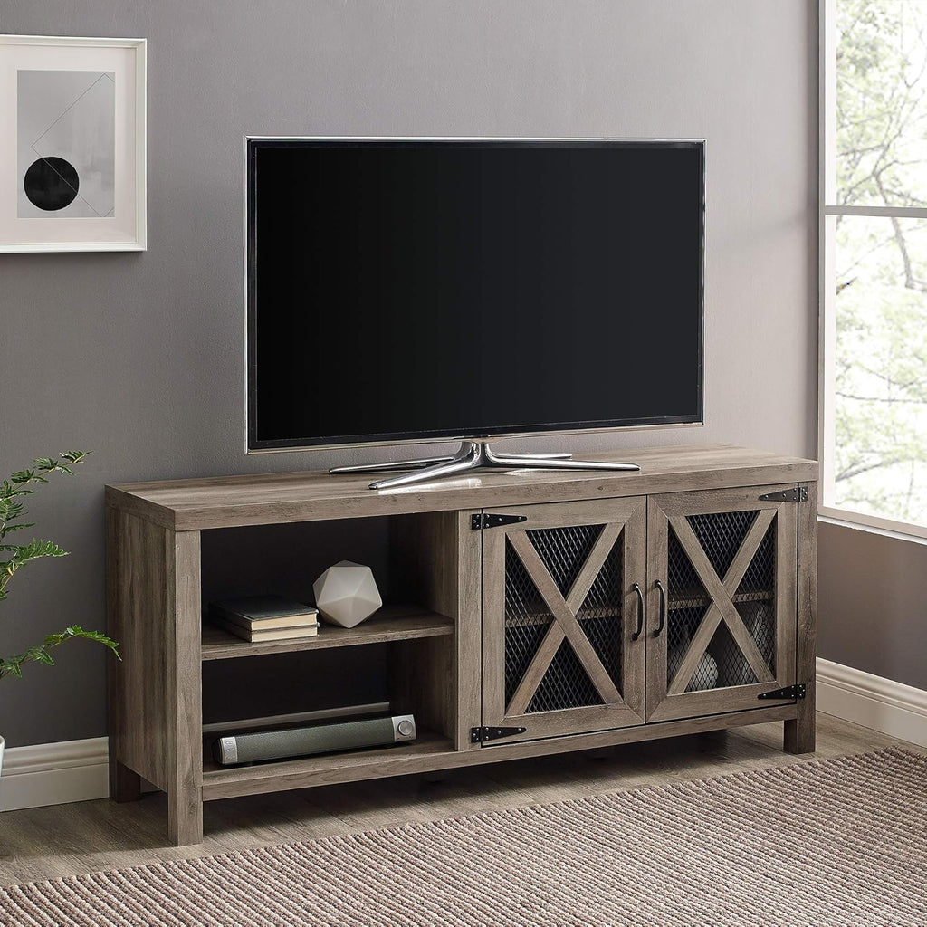 Grey Wash 58 Inch Wood TV Stand G23331