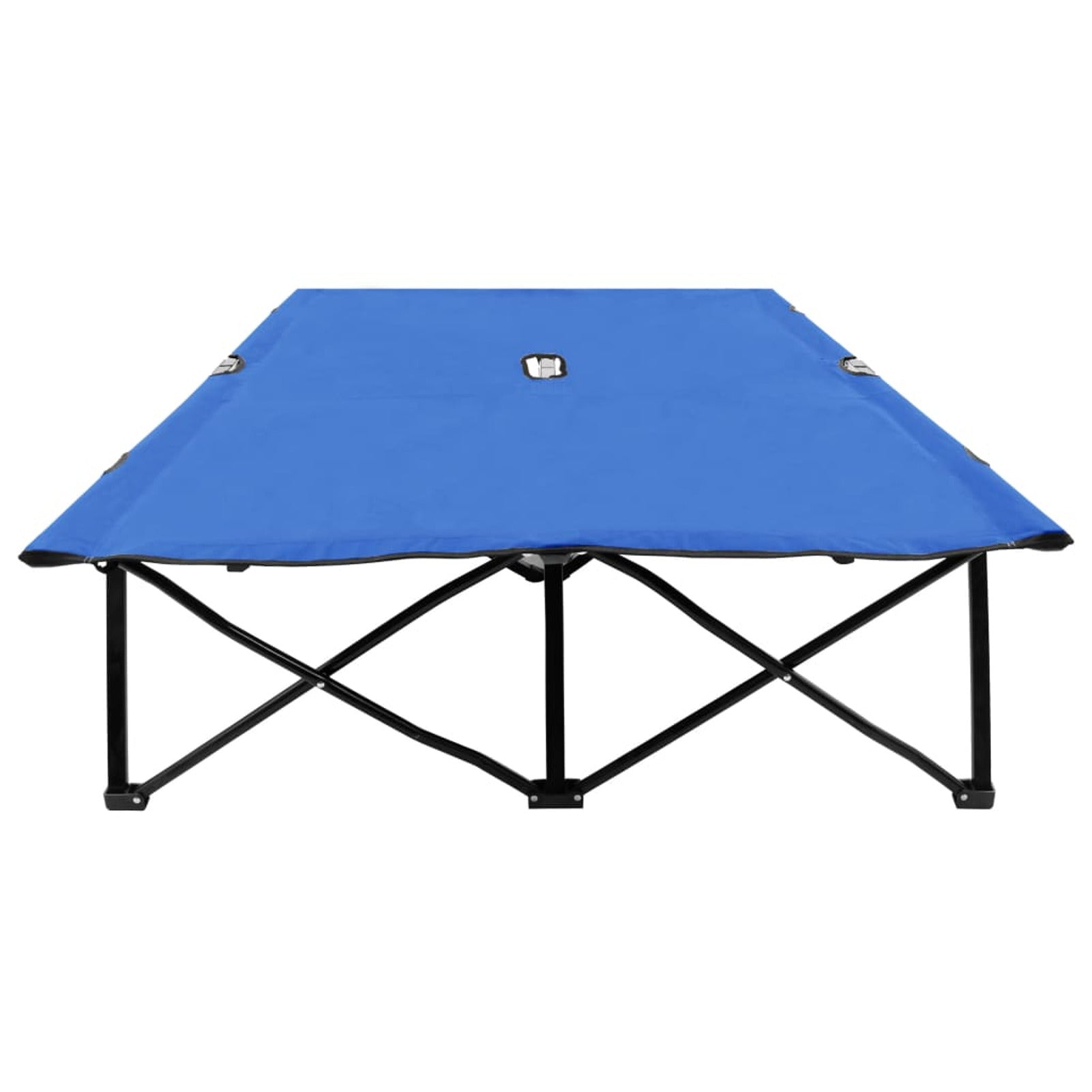 Blue Folding Fabric Steel Frame Camping Cot O570