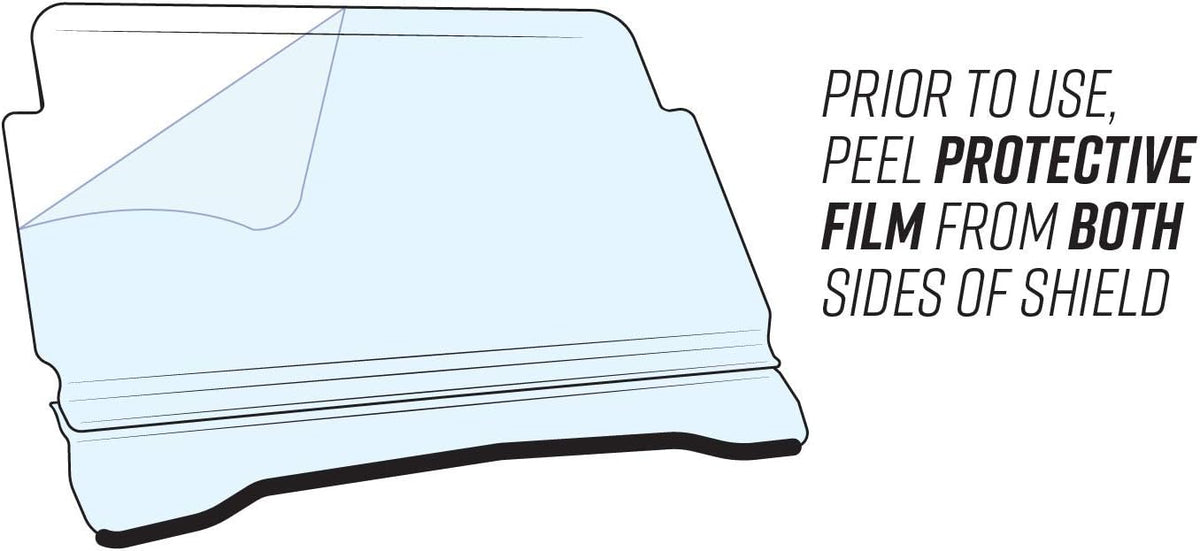 2-in-1 Flip/Fold Down Windshield for Polaris RZR 900 / S 900 / 4 900 M7545