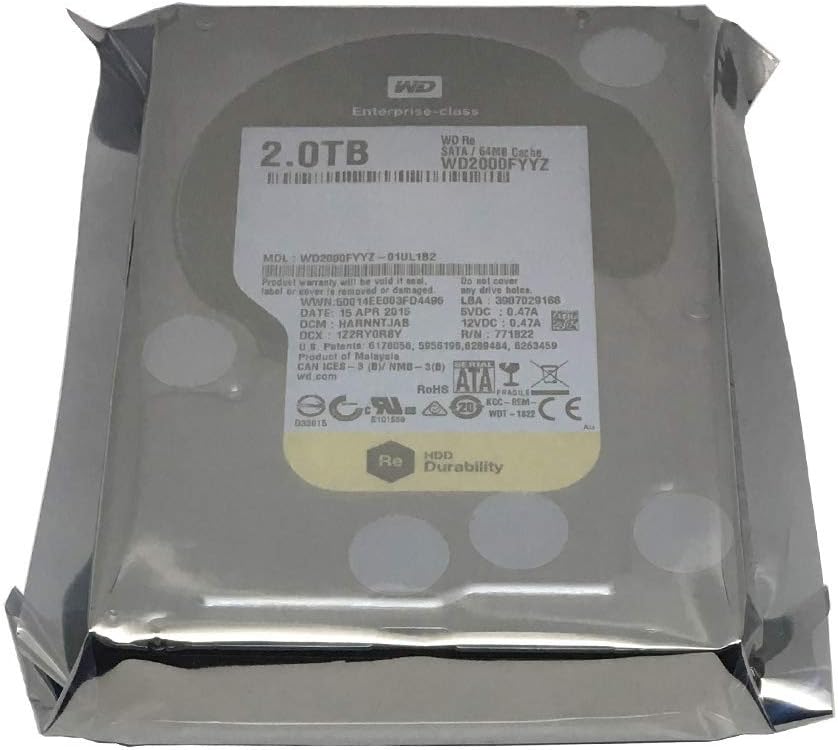 2 TB 3.5 Inch 7200 RPM SATA III Enterprise Hard Drive W98721