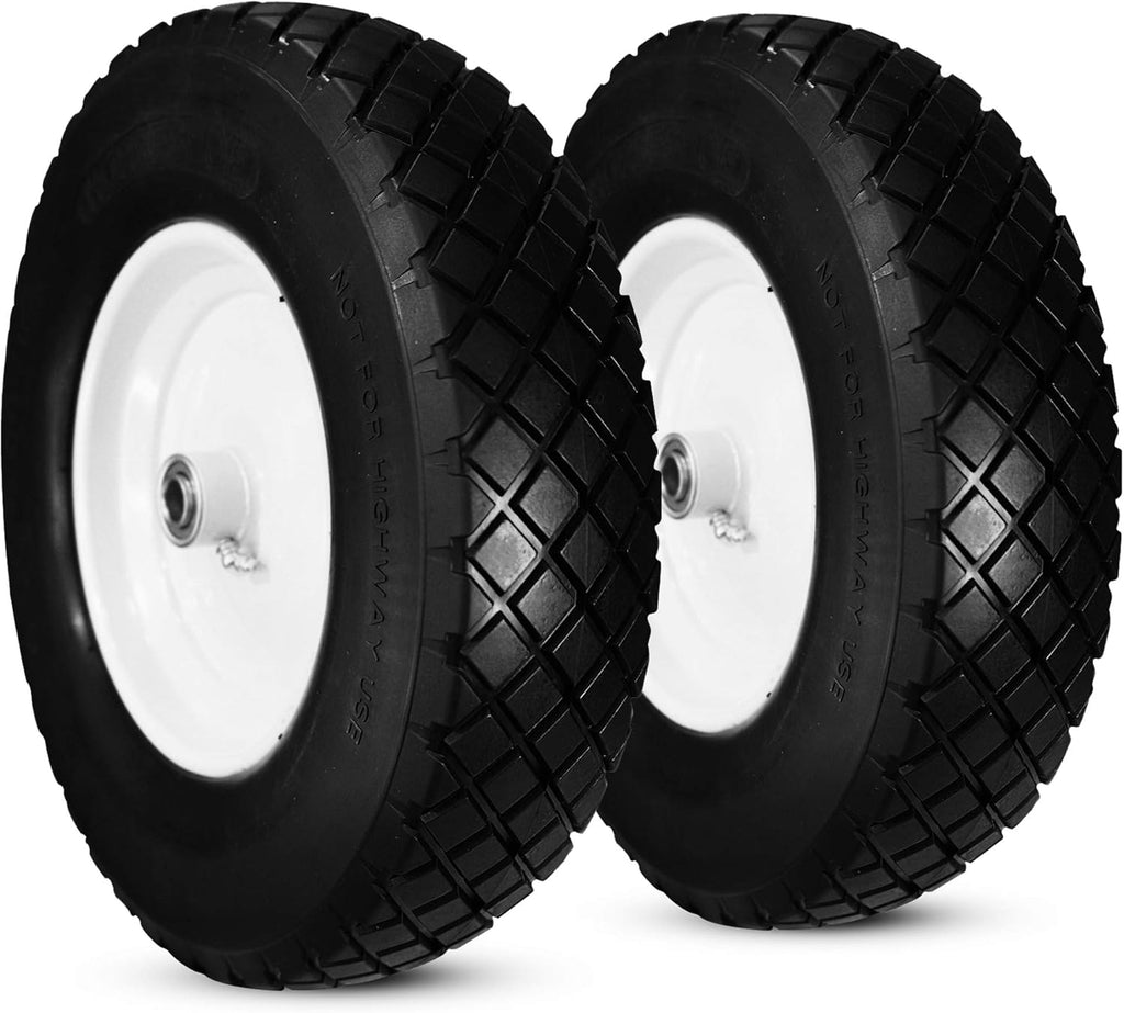 4.80/4.00-8 Flat-Free Tire Wheelbarrow Cart with Steel Rim G8633