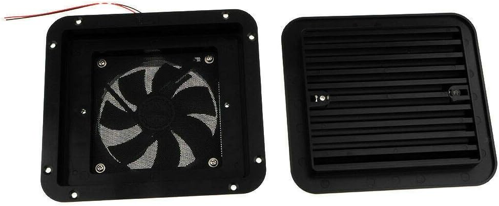 12V One-Way Ventilation Fan for Car RV Van (Black) I4801