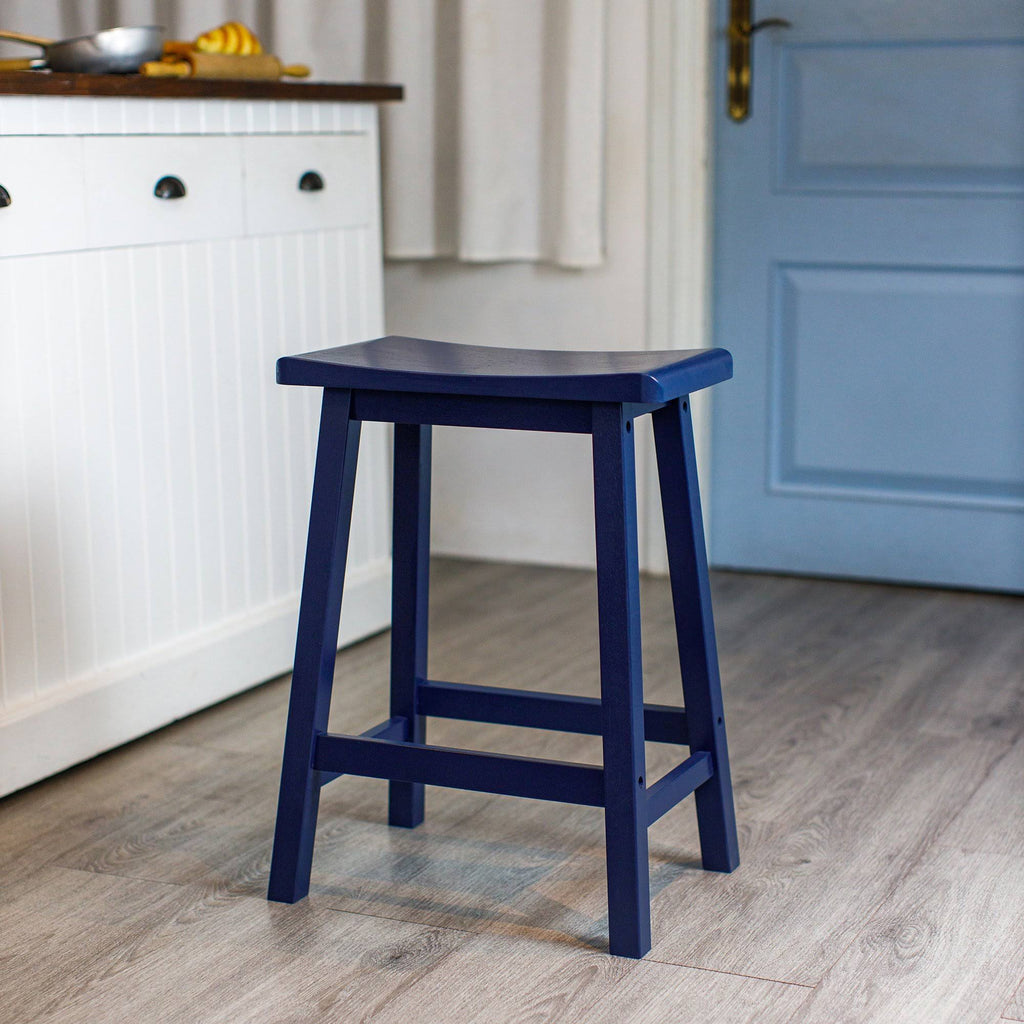 White Saddle Stool R19236