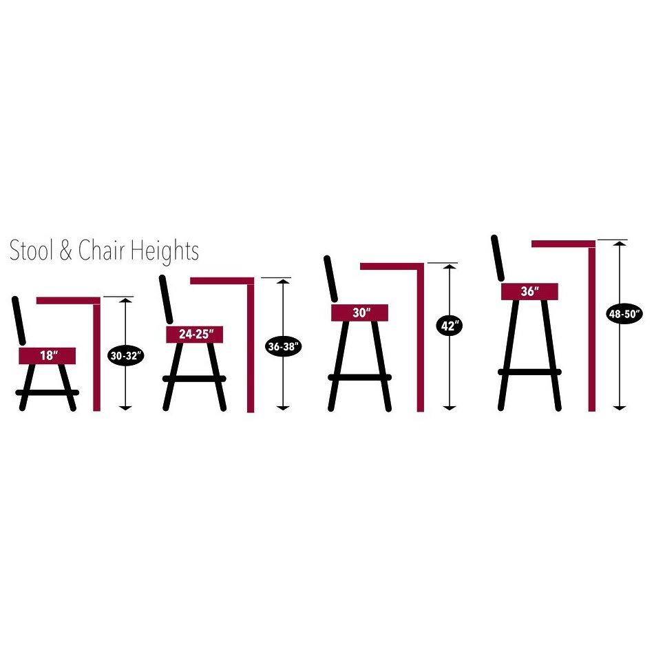 Black 25 inch Bar Stool H40961