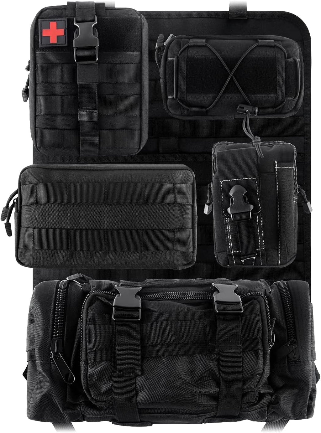 Front Seat Back Storage Bag Organizer with 5 Bags W967