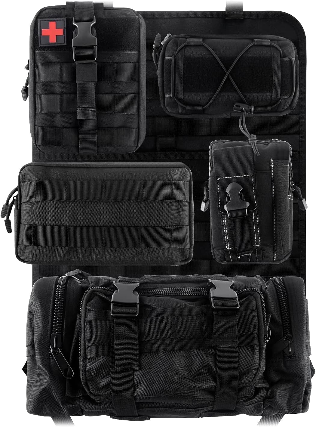 Front Seat Back Storage Bag Organizer with 5 Bags W967