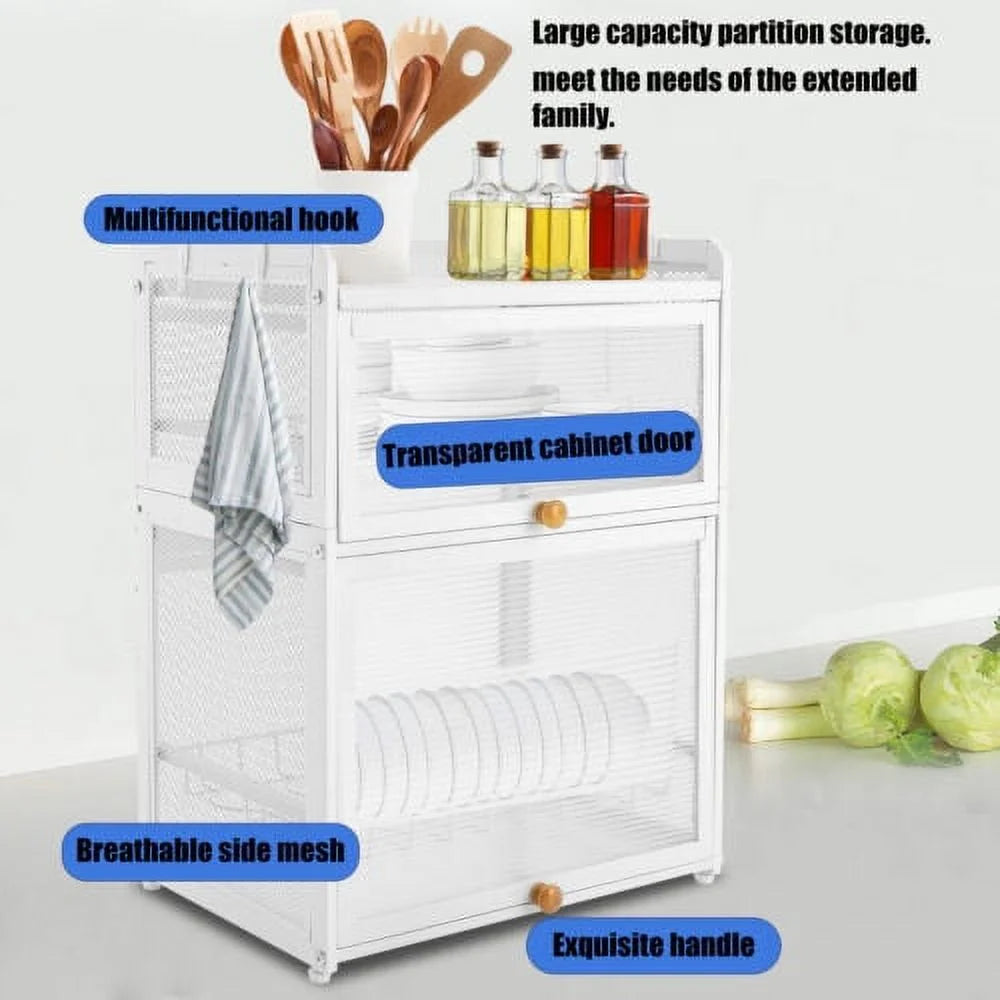 3-Tier Dish Drying Rack with Cutlery Holder D8596