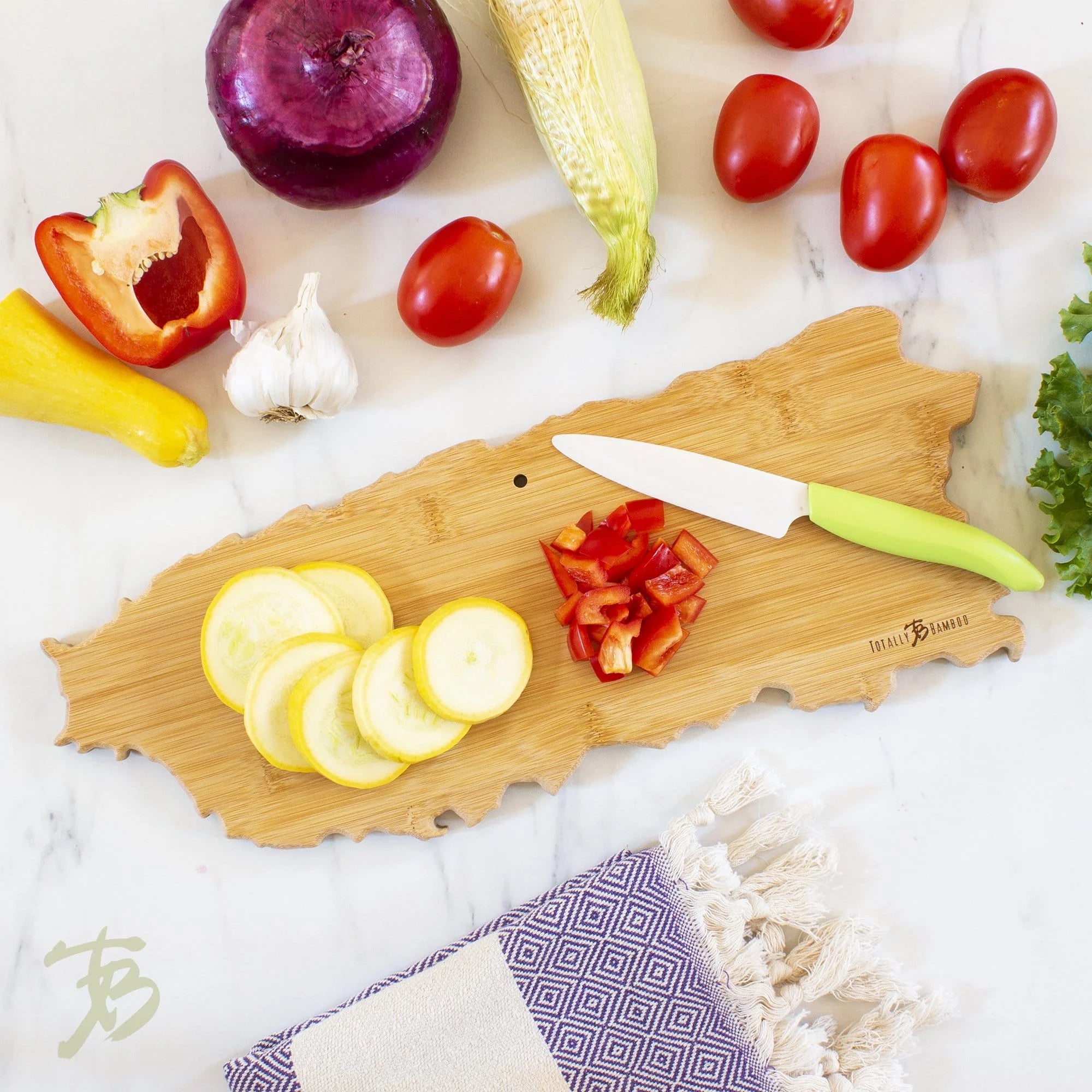 Puerto Rico Shaped Serving and Cutting Board L83018