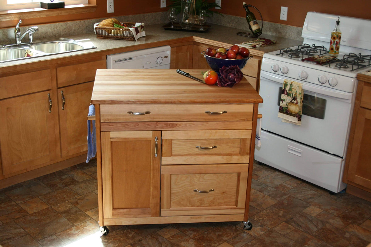 Natural Birch Kitchen Cart M62285