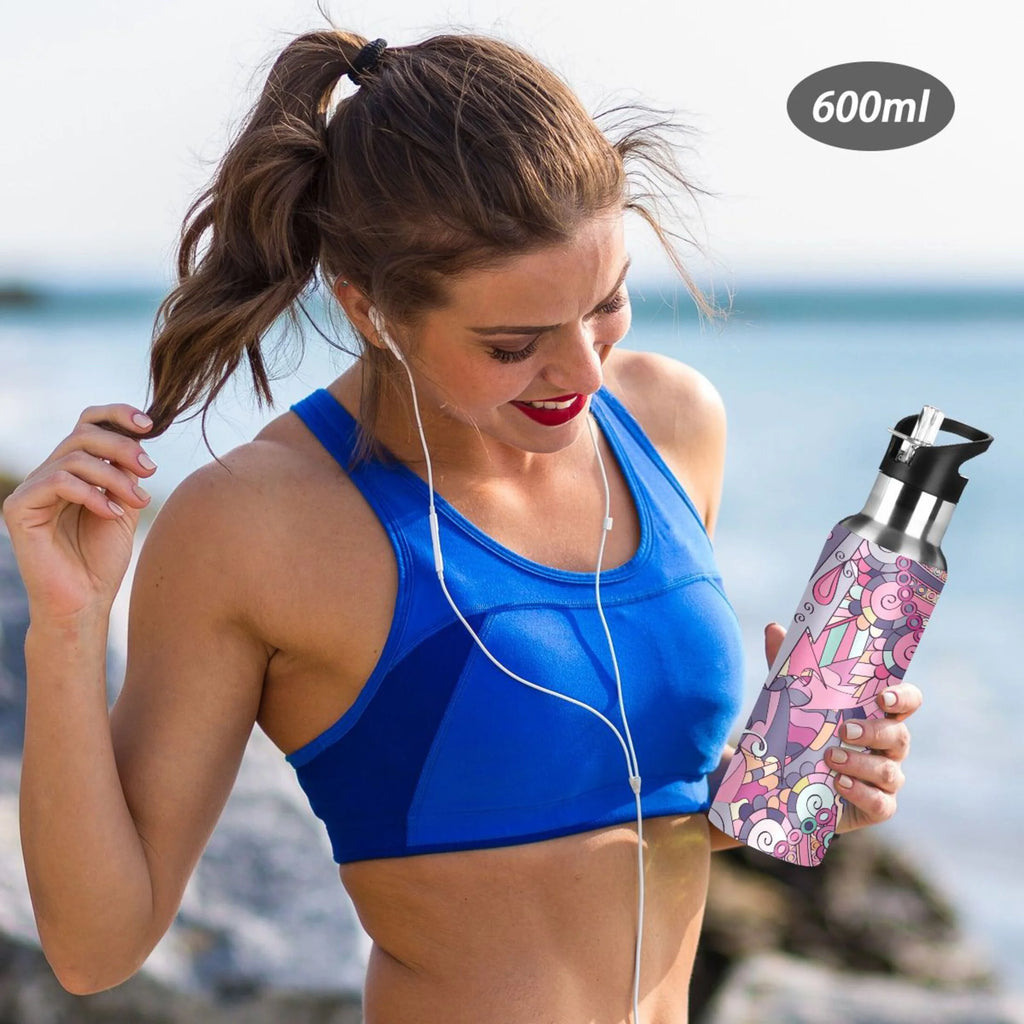 Stainless Steel Insulated Water Bottle with Straw Lid T557427
