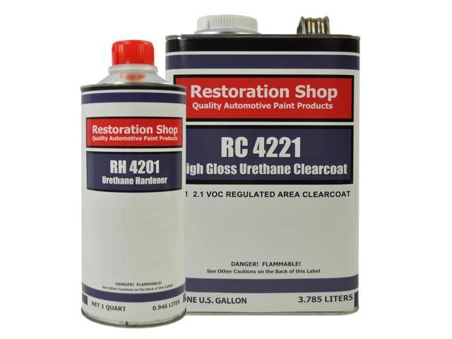 Springtime Yellow Low VOC Urethane Basecoat/Clearcoat Car Auto Paint Complete Medium Gallon Kit D102591