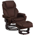 Brown Microfiber Recliner P106