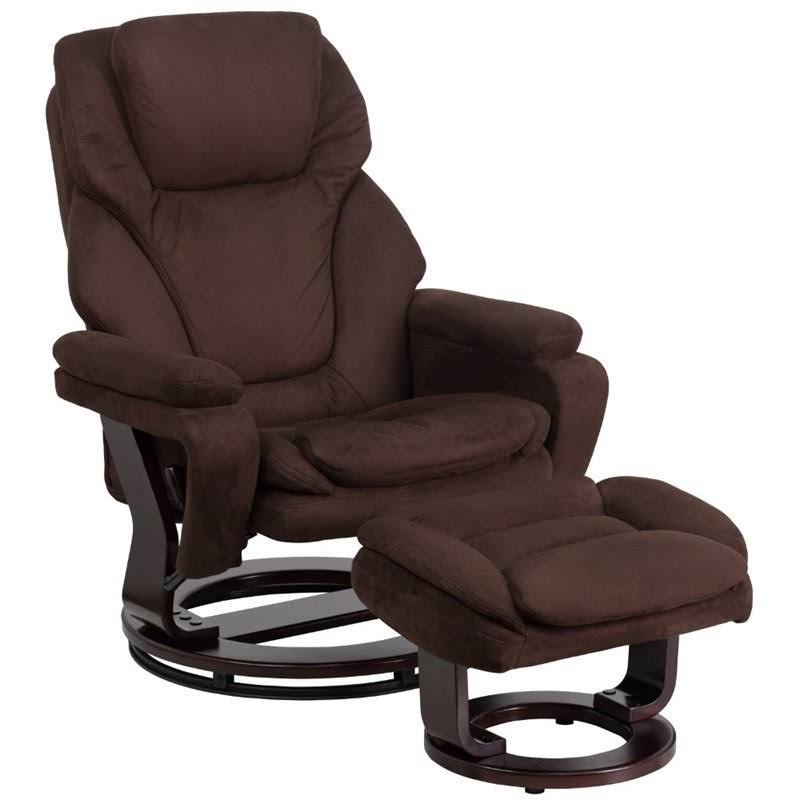 Brown Microfiber Recliner P106
