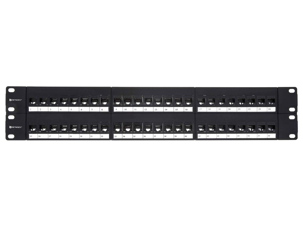 Cat6 High-Density Feed Through Patch Panel - 48 Port 2U W53953