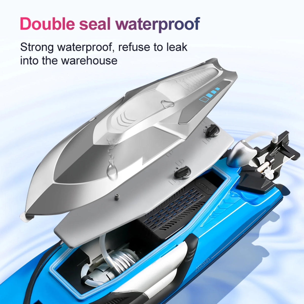 70kmh High Speed 2.4GHz RC Boat with 2 Battery C394250