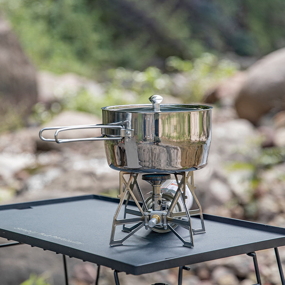 Folding Handle Camping Rice Cooker Soup Pot B3177