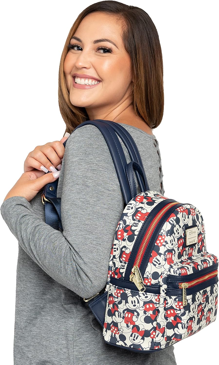 Red Navy Mini Backpack Handbag A826830