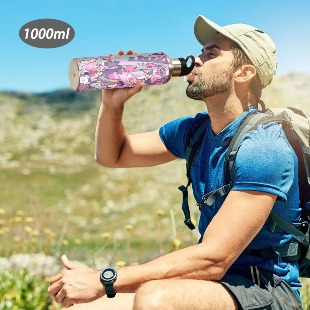 Stainless Steel Insulated Water Bottle with Straw Lid T557427