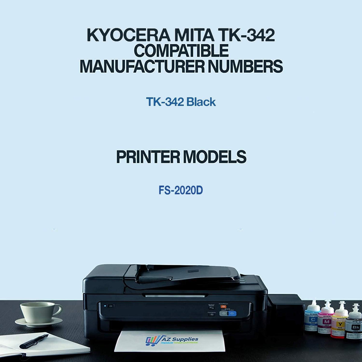 2xBlack Toner Cartridge for Kyocera Mita TK-342 S920776