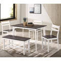 5-Piece Dining Set in Gray/White O62943