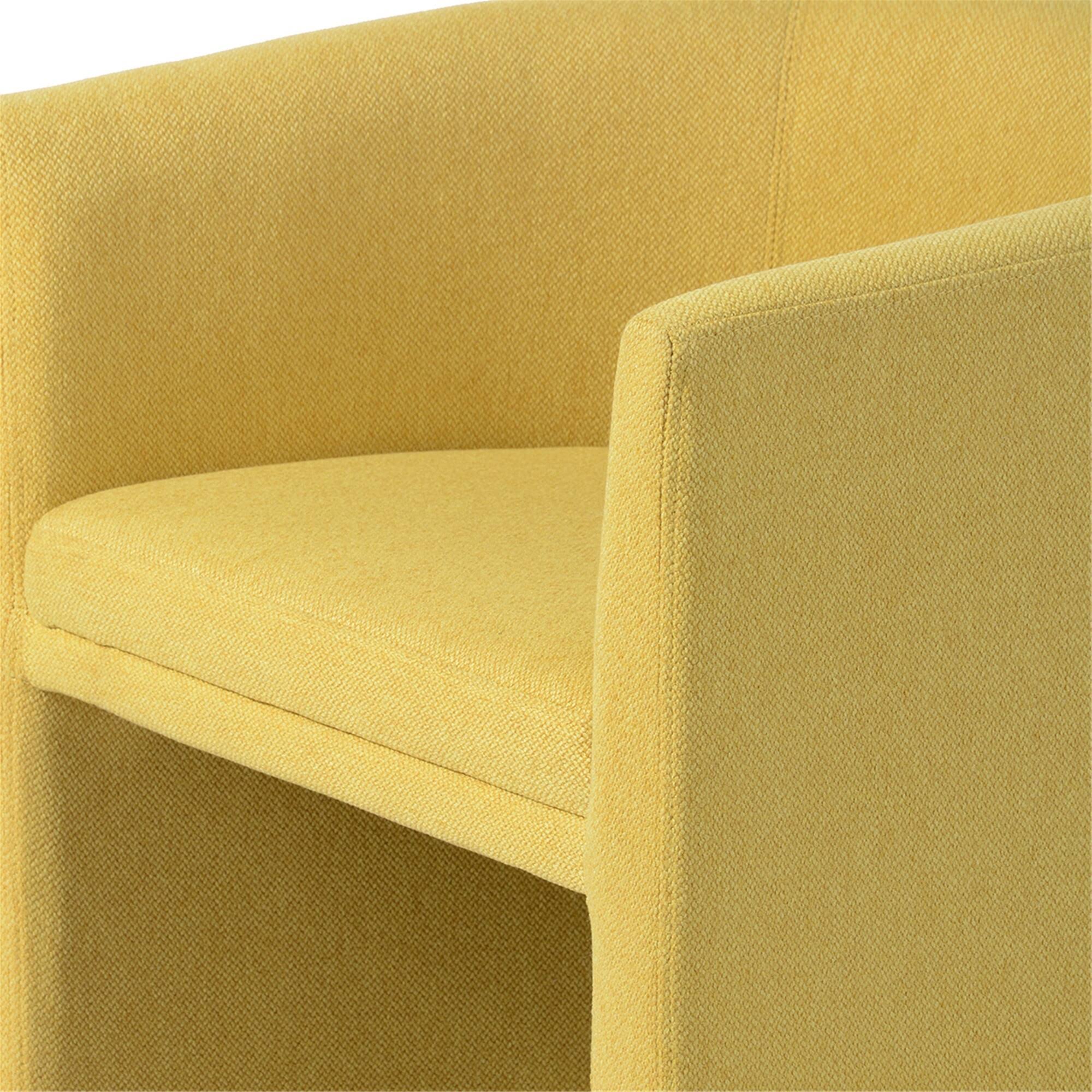 Blue Accent Chair with Ottoman F68679