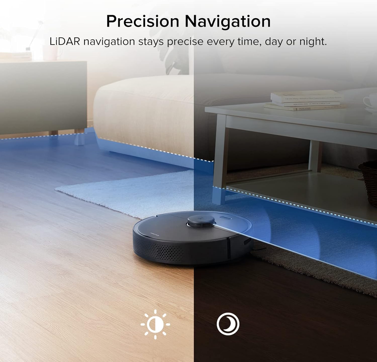 Robot Vacuum with Lidar Navigation, 2000Pa Strong Suction I36513