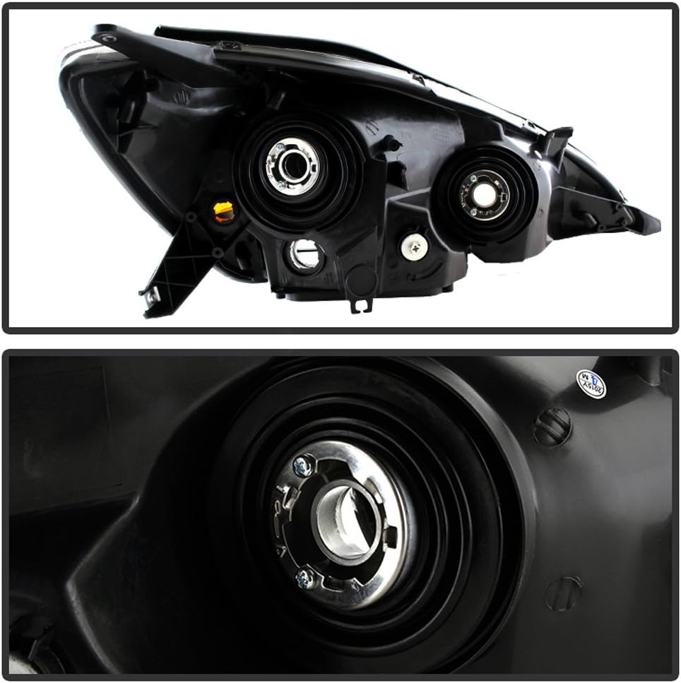 Chrome Housing Headlights Headlamps Assembly Set D174
