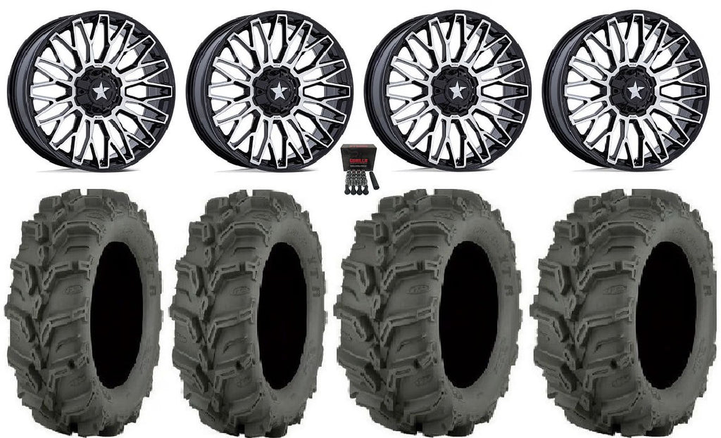 14" Wheels Machined 27" Mud Lite XTR Tires E56037
