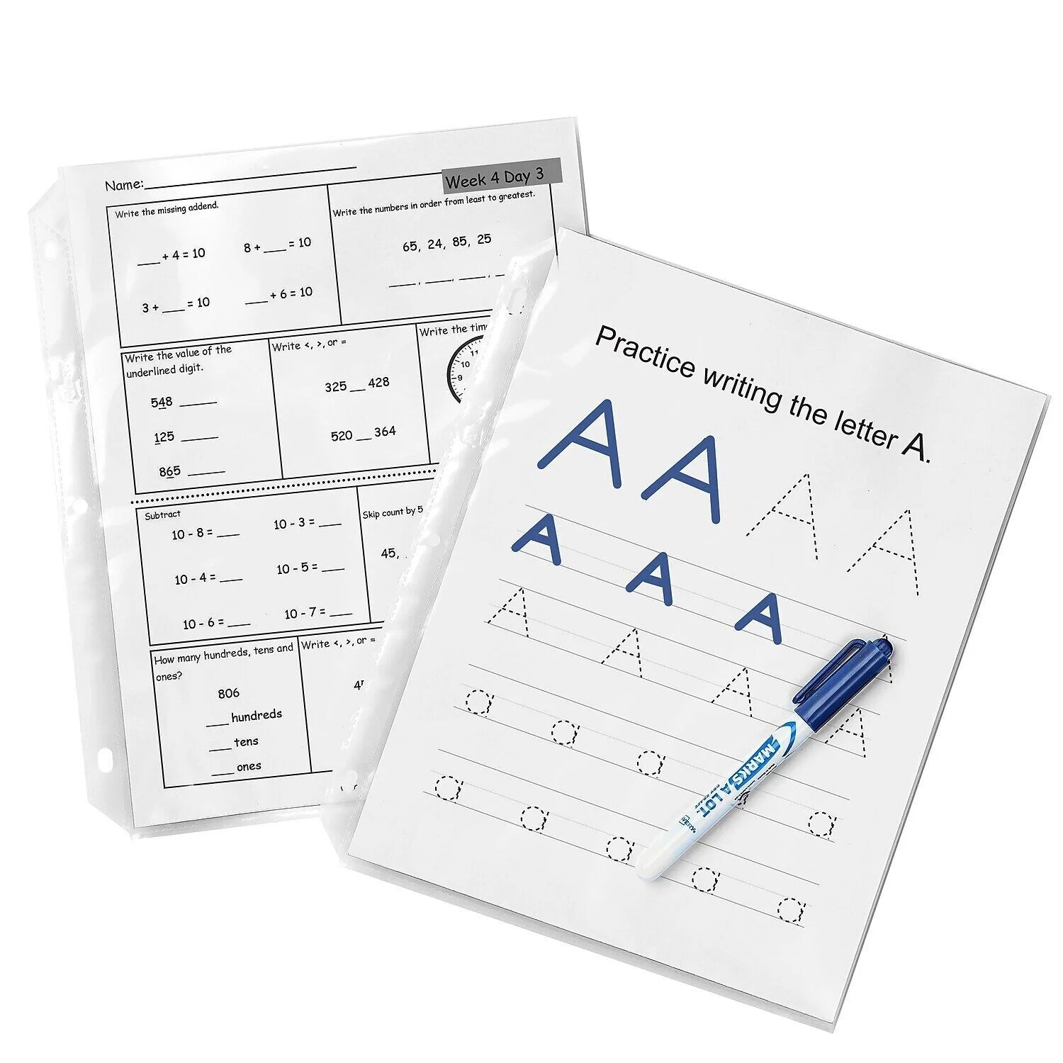 Heavy Gauge Clear Poly Sheet Protectors 100/Box U882
