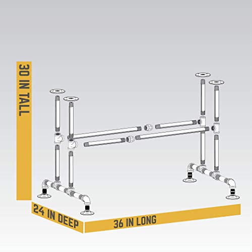 Industrial Table Metal Frame 30" Height Table Base H574