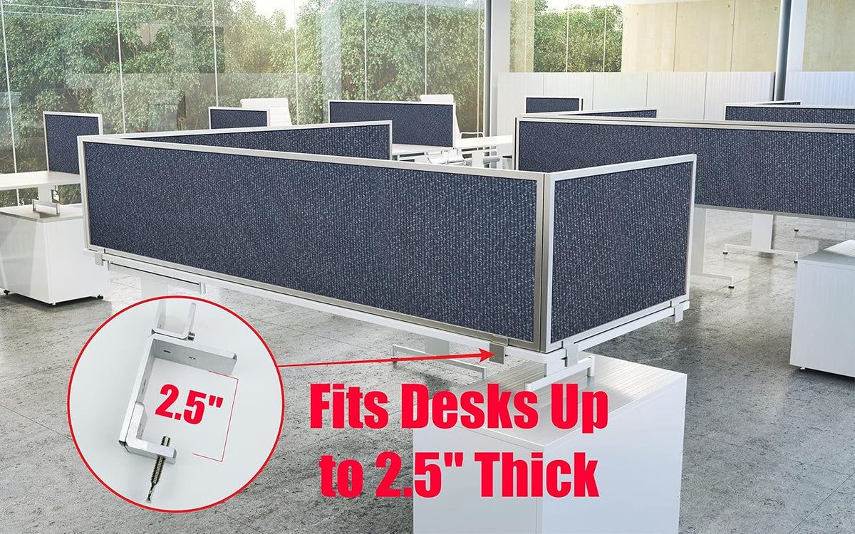 Acoustical Desk Mounted Privacy Panel U61676