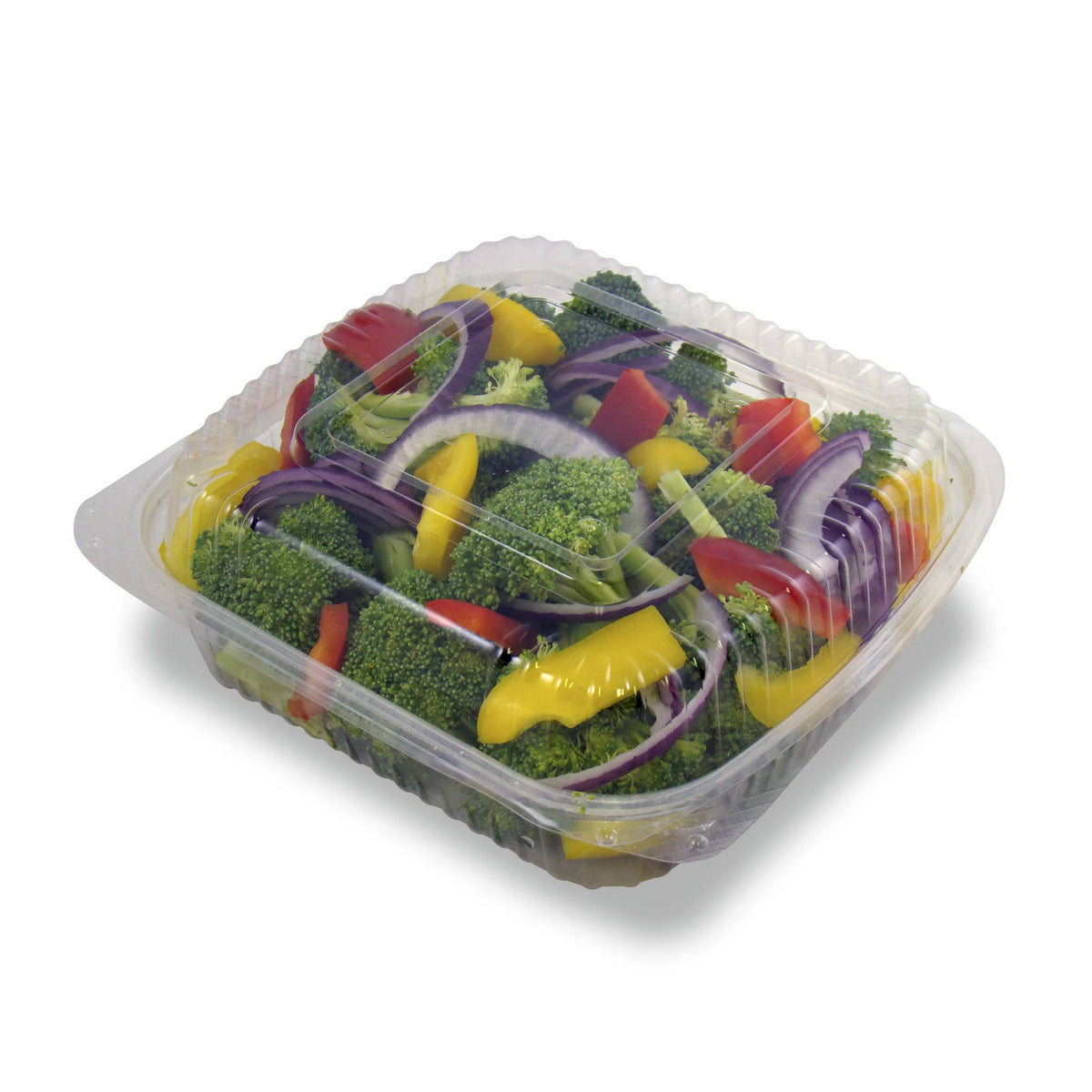 100% Compostable Clear Pla Hinged Clamshell, 8 x 8-Inch, 160-Count Case X45441