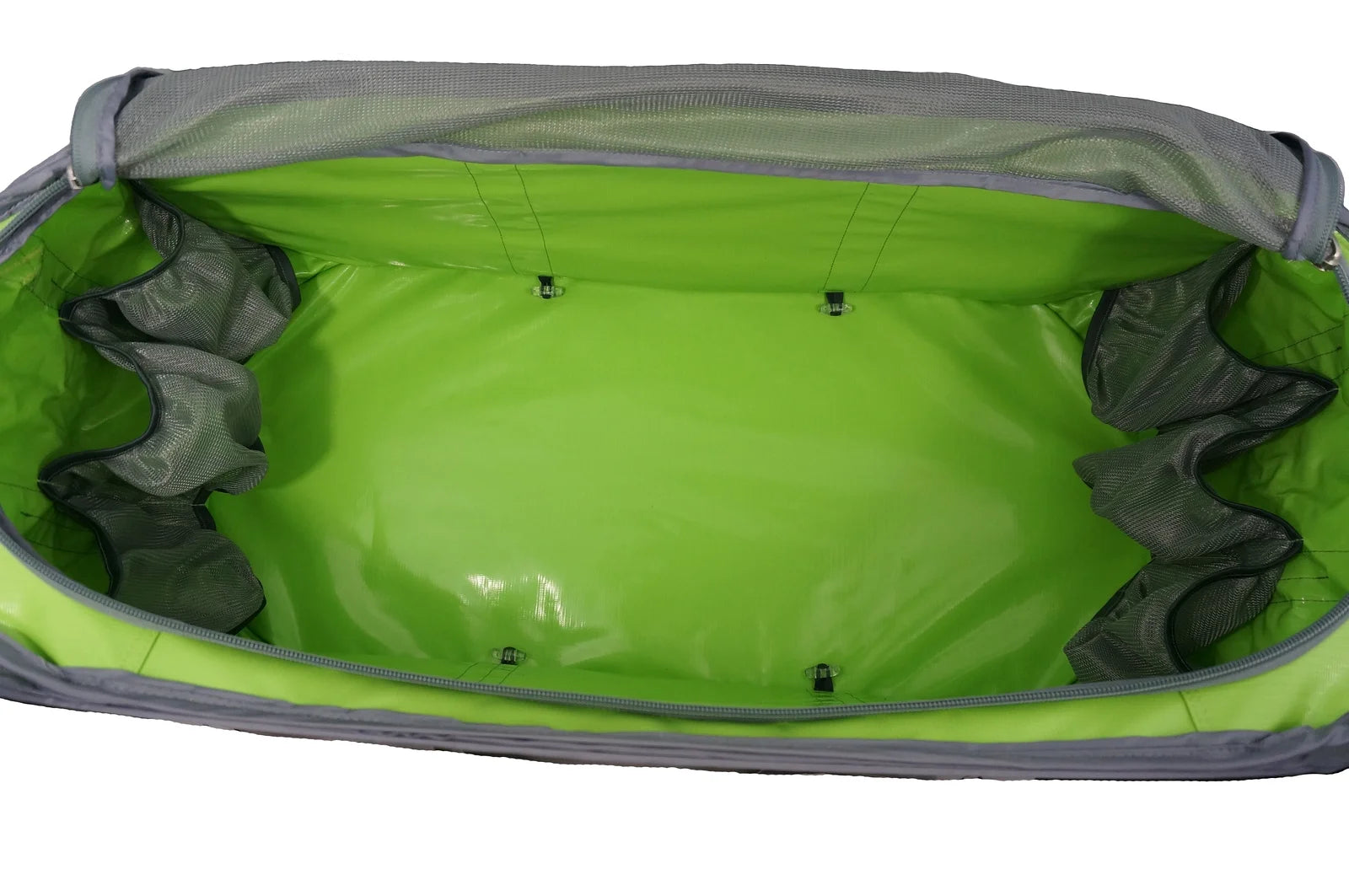 Heavy Duty Trunk Organizer Cargo Bag with Lime Green / Silver N101