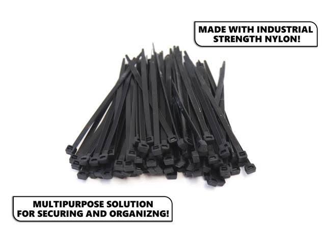 1000-Pack 4 Inches Black Nylon Zip Cable Ties Z6682