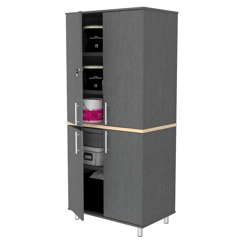Graphite Grey Garage Cabinet Q74929