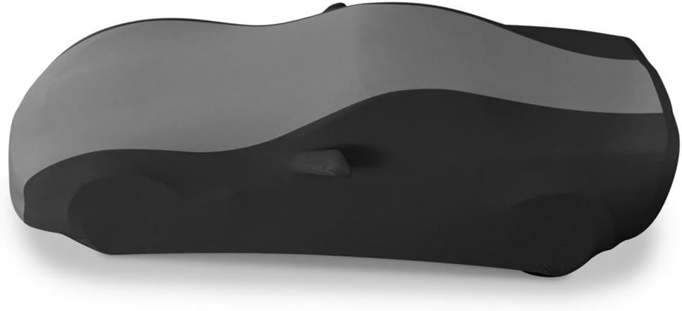 Blue/Black Stretch Satin Indoor Car Cover W47724