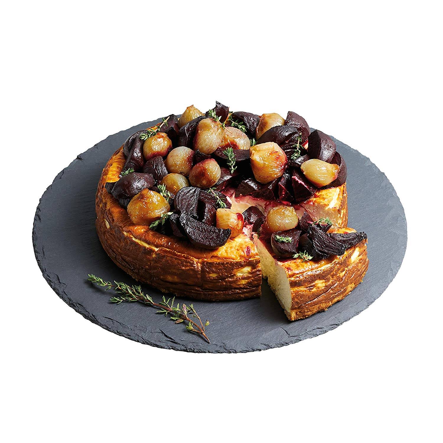Slate Lazy Susan Turntable Platter, 35 cm D4110