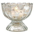 6 Pack Vintage Mercury Glass Candle Holders X36704